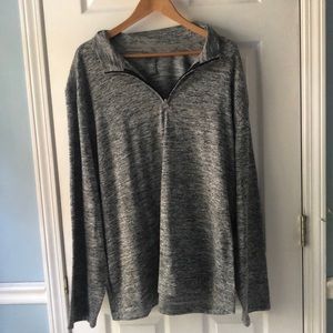 Athletic grey quarter zip